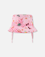 Deux par Deux Beach Hat Pink Beach Print vendu par Veille sur toi