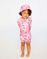 Deux par Deux Beach Hat Pink Beach Print vendu par Veille sur toi