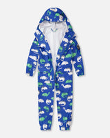Deux par Deux Blue rain jumpsuit with color-changing chameleon print vendu par Veille sur toi