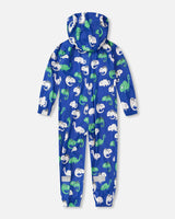 Deux par Deux Blue rain jumpsuit with color-changing chameleon print vendu par Veille sur toi