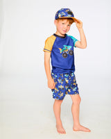 Deux par Deux Boardshorts Blue Truck Print vendu par Veille sur toi