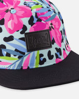 Deux par Deux Cap Blue Floral And Leopard Print vendu par Veille sur toi