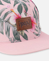 Deux par Deux Cap Pink Hibiscus Print vendu par Veille sur toi