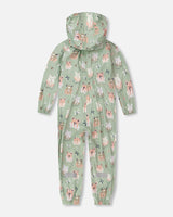 Deux par Deux Green rain jumpsuit with color-changing frogs print vendu par Veille sur toi