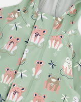 Deux par Deux Green rain jumpsuit with color-changing frogs print vendu par Veille sur toi