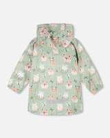Deux par Deux ⚜ Green raincoat with color-changing frogs vendu par Veille sur toi