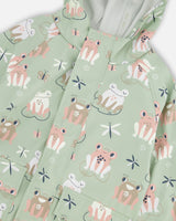 Deux par Deux ⚜ Green raincoat with color-changing frogs vendu par Veille sur toi