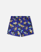 Deux par Deux H30OB10_3H160_2/3 Boardshorts Blue Truck Print 2/3 vendu par Veille sur toi