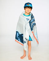 Deux par Deux H30OBBT_09870_O/S/K Beach Towel Gray One Size Kids vendu par Veille sur toi