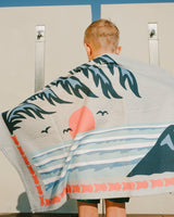 Deux par Deux H30OBBT_09870_O/S/K Beach Towel Gray One Size Kids vendu par Veille sur toi