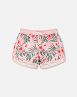 Deux par Deux H30OG33_3H152_2/3 Swim Shorts Pink Hibiscus Print 2/3 vendu par Veille sur toi