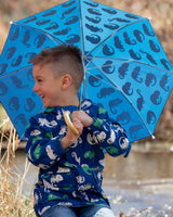 Deux par Deux ⚜ H30WPR_3H023_O/S/K Parapluie qui change de couleur - Caméléon Bleu - Deux par Deux One Size Kids vendu par Veille sur toi