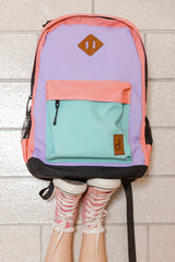 Deux par Deux J20ZSD3_05640_O/S/K Kids Backpack Lavender, Turquoise And Orange One Size Kids vendu par Veille sur toi