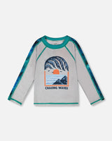 Deux par Deux Long Sleeve Rashguard Pale Gray vendu par Veille sur toi