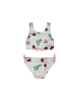 Deux par Deux ⚜ Maillot de bain deux-pièces - Flamant rose et cactus - Deux par deux vendu par Veille sur toi