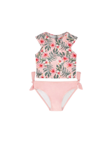 Deux par Deux ⚜ Maillot de bain deux-pièces - Rose hibiscus - Deux par deux vendu par Veille sur toi