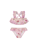 Deux par Deux ⚜ Maillot de bain deux-pièces - Violet fleurs - Deux par deux vendu par Veille sur toi