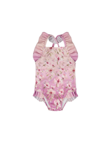 Deux par Deux ⚜ Maillot de bain une-pièce - Violet fleurs - Deux par deux vendu par Veille sur toi