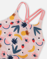 Deux par Deux One-Piece Swimsuit Pink Printed Fruits vendu par Veille sur toi