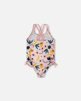 Deux par Deux One-Piece Swimsuit Pink Printed Fruits vendu par Veille sur toi
