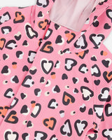 Deux par Deux Pink rain jumpsuit with color-changing hearts print vendu par Veille sur toi