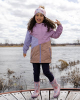 Deux par Deux Rain Boots In Natural Rubber Pink Butterfly Print vendu par Veille sur toi