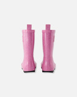 Deux par Deux Rain Boots In Natural Rubber Pink Glitter vendu par Veille sur toi
