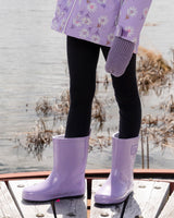 Deux par Deux Rain Boots In Natural Rubber Purple Glitter vendu par Veille sur toi