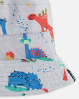 Deux par Deux Recycled Polyester Beach Hat Blue Baby Dinosaur Print vendu par Veille sur toi