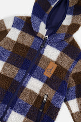 Deux par Deux Reversible Mid-Season Jacket Dark Blue And Brown vendu par Veille sur toi