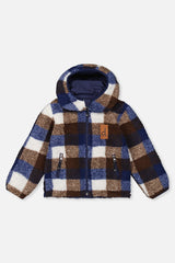 Deux par Deux Reversible Mid-Season Jacket Dark Blue And Brown vendu par Veille sur toi