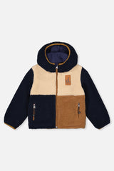 Deux par Deux Reversible Mid-Season Jacket Dark Blue, Beige And Brown vendu par Veille sur toi