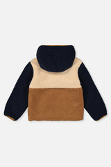 Deux par Deux Reversible Mid-Season Jacket Dark Blue, Beige And Brown vendu par Veille sur toi