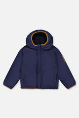 Deux par Deux Reversible Mid-Season Jacket Dark Blue, Beige And Brown vendu par Veille sur toi