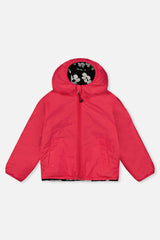 Deux par Deux Reversible Mid-Season Jacket Pink And Black Printed Flowers vendu par Veille sur toi