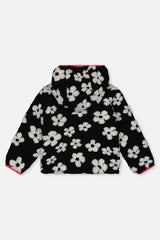 Deux par Deux Reversible Mid-Season Jacket Pink And Black Printed Flowers vendu par Veille sur toi