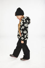 Deux par Deux Reversible Mid-Season Jacket Pink And Black Printed Flowers vendu par Veille sur toi