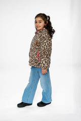 Deux par Deux Reversible Mid-Season Jacket Pink And Leopard vendu par Veille sur toi