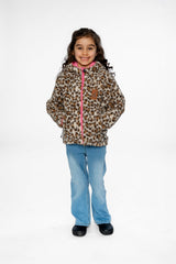 Deux par Deux Reversible Mid-Season Jacket Pink And Leopard vendu par Veille sur toi