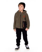 Deux par Deux Reversible Mid-Season Sherpa Jacket Khaki vendu par Veille sur toi