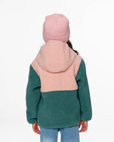 Deux par Deux Sherpa Jacket Light Pink Colorblock vendu par Veille sur toi