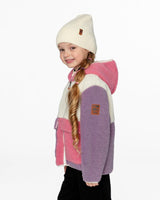 Deux par Deux Sherpa Jacket Pink Colorblock vendu par Veille sur toi