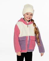 Deux par Deux Sherpa Jacket Pink Colorblock vendu par Veille sur toi