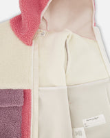 Deux par Deux Sherpa Jacket Pink Colorblock vendu par Veille sur toi