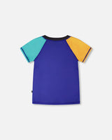 Deux par Deux Short Sleeve Rashguard Ultramarine Blue vendu par Veille sur toi