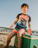 Deux par Deux Swim Trunks Blue And Orange Gradient vendu par Veille sur toi