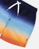 Deux par Deux Swim Trunks Blue And Orange Gradient vendu par Veille sur toi