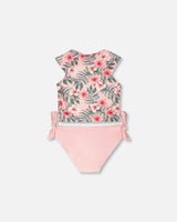 Deux par Deux Two-Piece Swimsuit Pink Hibiscus Print vendu par Veille sur toi