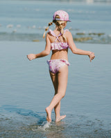 Deux par Deux Two-Piece Swimsuit Purple Flower Print vendu par Veille sur toi