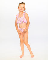 Deux par Deux Two-Piece Swimsuit Purple Flower Print vendu par Veille sur toi